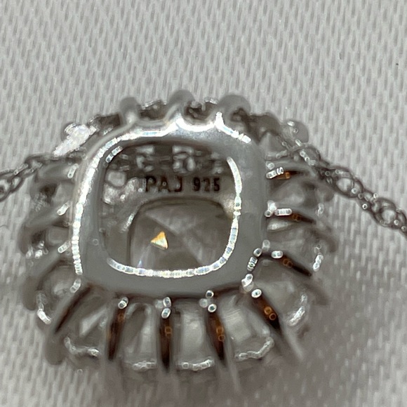White Sapphires Pendant Necklace - Picture 4 of 12